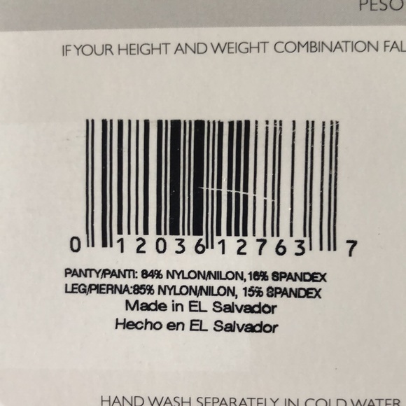 Hanes Silky Reflections Control Top Reinforced Toe Size A-B - Picture 7 of 8